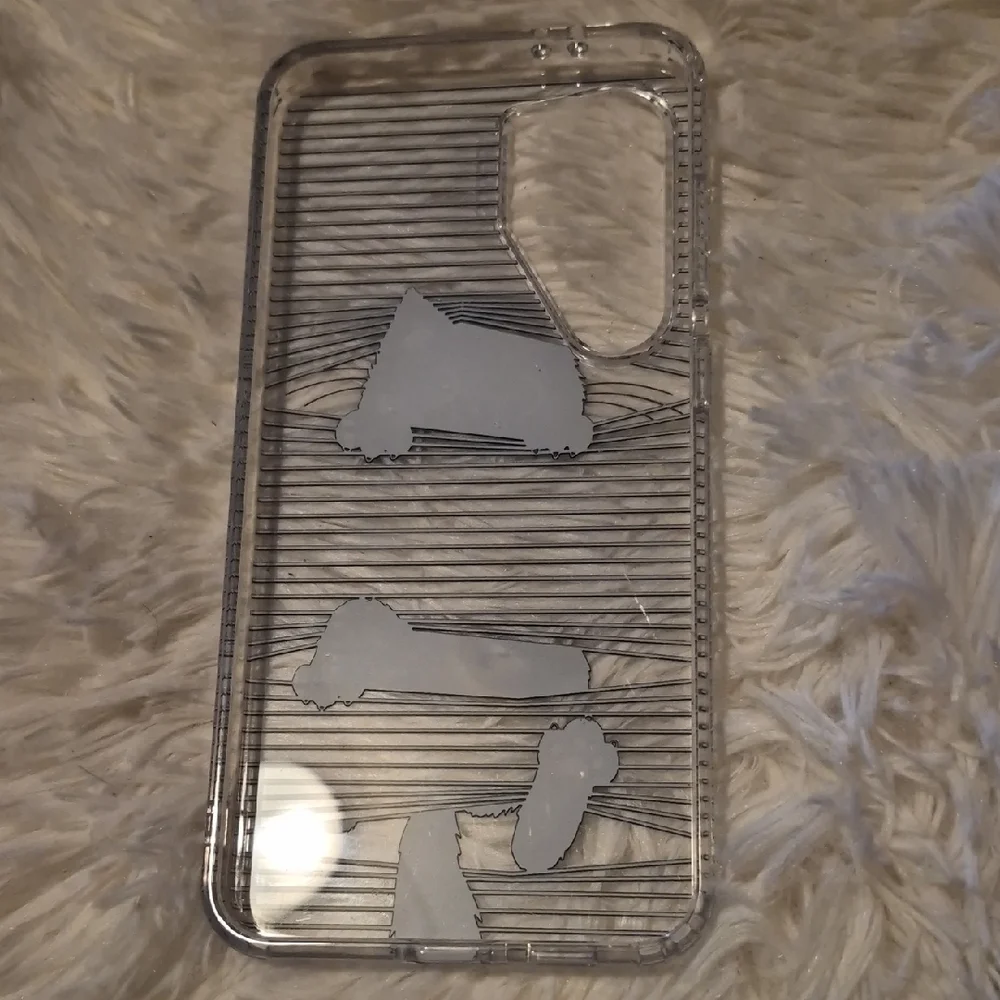 Black Cat Striped Phone Case Samsung 25 FE